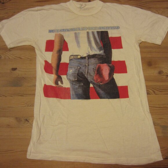 Vintage 1984 Bruce Springsteen Born In The USA World Tour T-shirt Medium - Picture 1 of 10